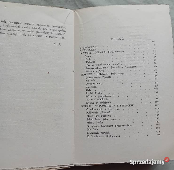 Władysław Orkan Czantorja Gebethner Wolff 1936 r Koźminek