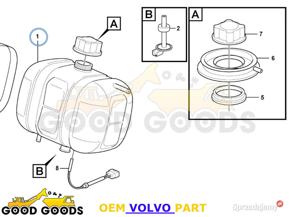 VOLVO ZBIORNIK ZBIORNICZEK WYRÓWNAWCZY 17214674