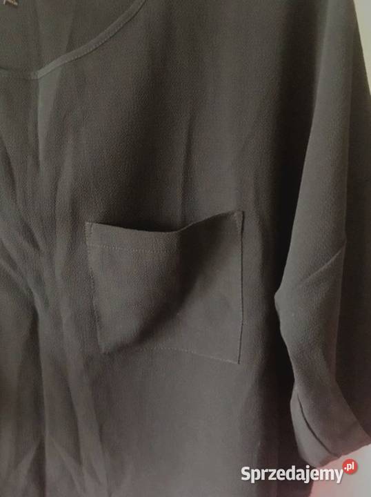 Stradivarius czarna bluzka koszula Luźniejsza wielkopolskie Leszno