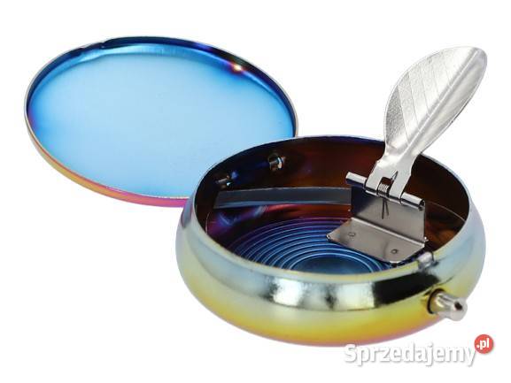 Tęczowa Kieszonkowa Popielniczka Mała Mobilna Ostrowy nad Okszą