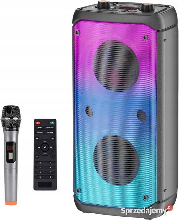 Głośnik Bluetooth przenośny TAMPROAD 80W RGB LED Myszyniec