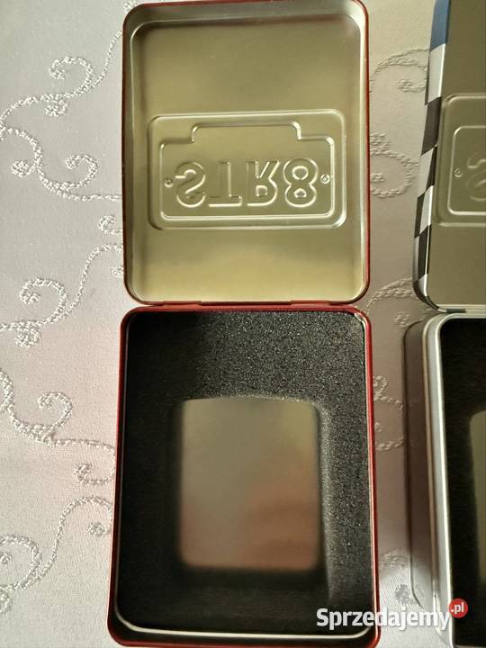 Puszki metalowe STR8 retro vintage zestaw 3