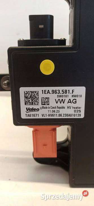 SKODA ENYAQ NAGRZEWNICA ELEKTRYCZNA 1EA963581F osobowe dolnośląskie