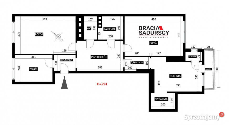 Mieszkanie 7326 metrów Kraków