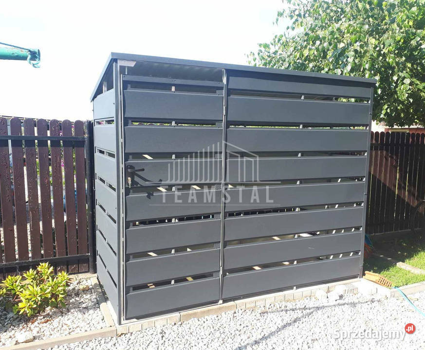 Wiata śmietnikowa spad tył 25x06m Antracyt Łańcut sprzedam