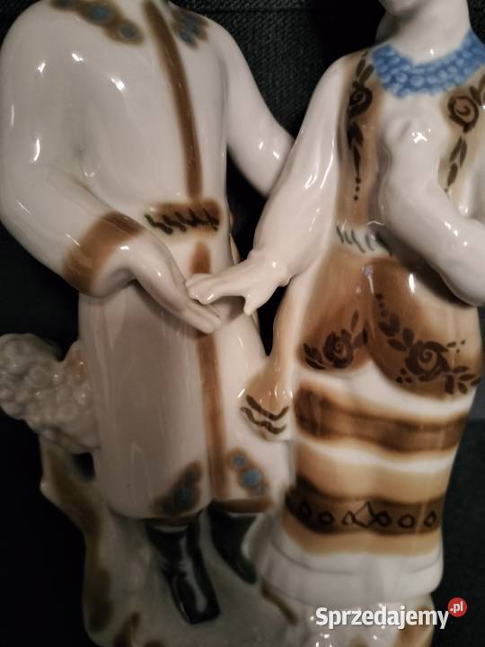 Figura porcelanowa Ukraina kozak i panna Choszczno
