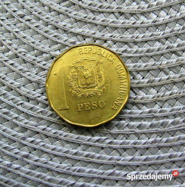 Dominikana 1Peso 1981r Napis na portrecie Kalisz sprzedam