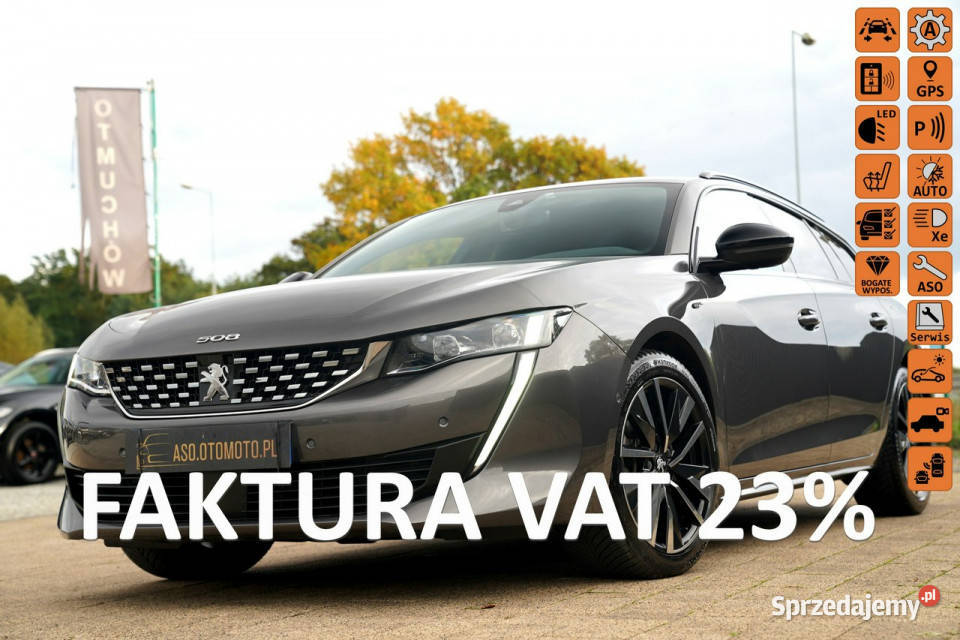 Peugeot 508 GT kamera SKORA nawi FUL LED masaze wspomaganie kierownicy 508 Otmuchów