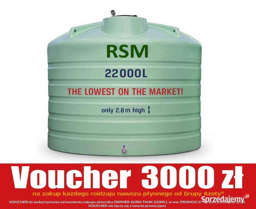 Zbiornik na nawozy RSM 22000L Agro Tank PROMOCJA Rolnictwo Wrocław sprzedam