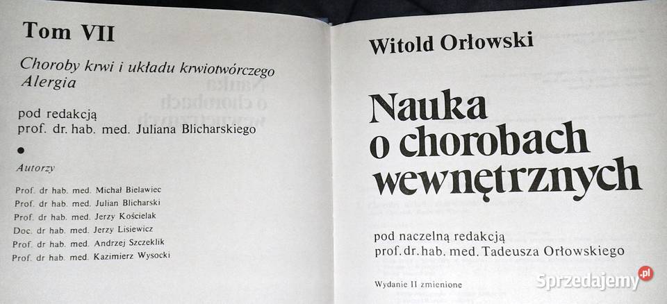 Nauka o chorobach wewnętrznych Tom 7 Witold Chełm