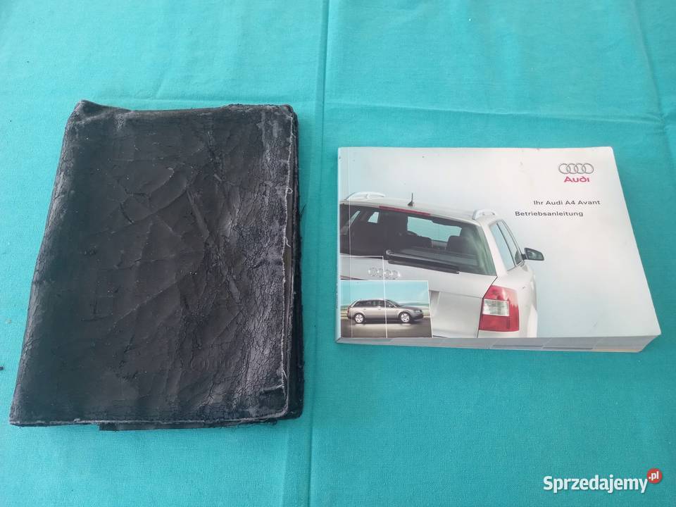 AUDI A4 AVANT B6 Kombi Instrukcja Obsługi Etui Łódź
