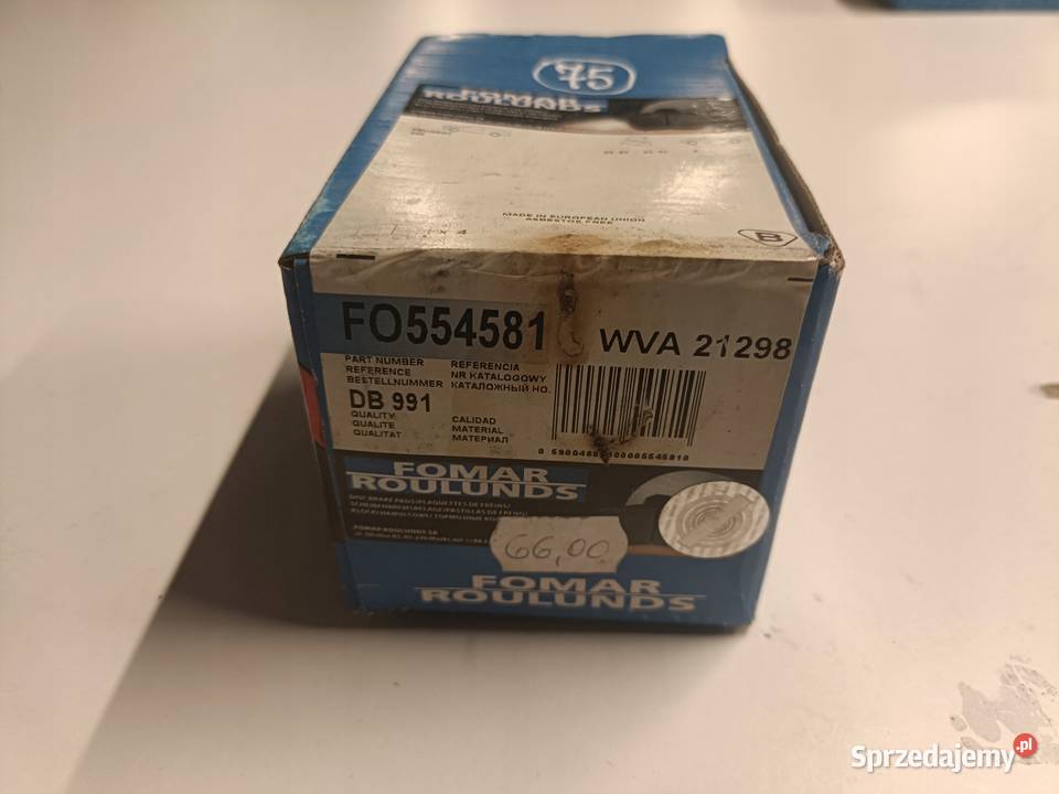 Peugeot 605 PRZEDNIE KLOCKI HAMULCOWE przód Układ hamulcowy lubelskie Rudka