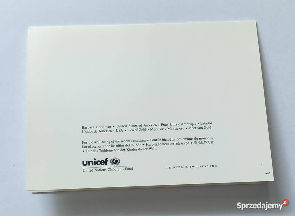 Pocztówki UNICEF mazowieckie Warszawa
