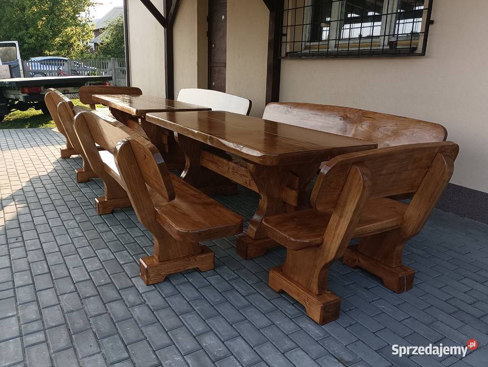 Meble Ogrodowe stół ławy krzesła Altana Nowa Słupia