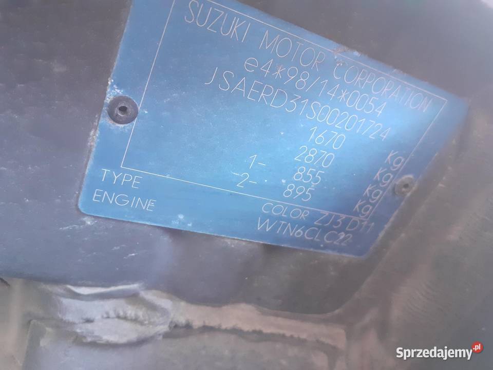 DYFER SUZUKI LIANA 16 4WD sprzedam