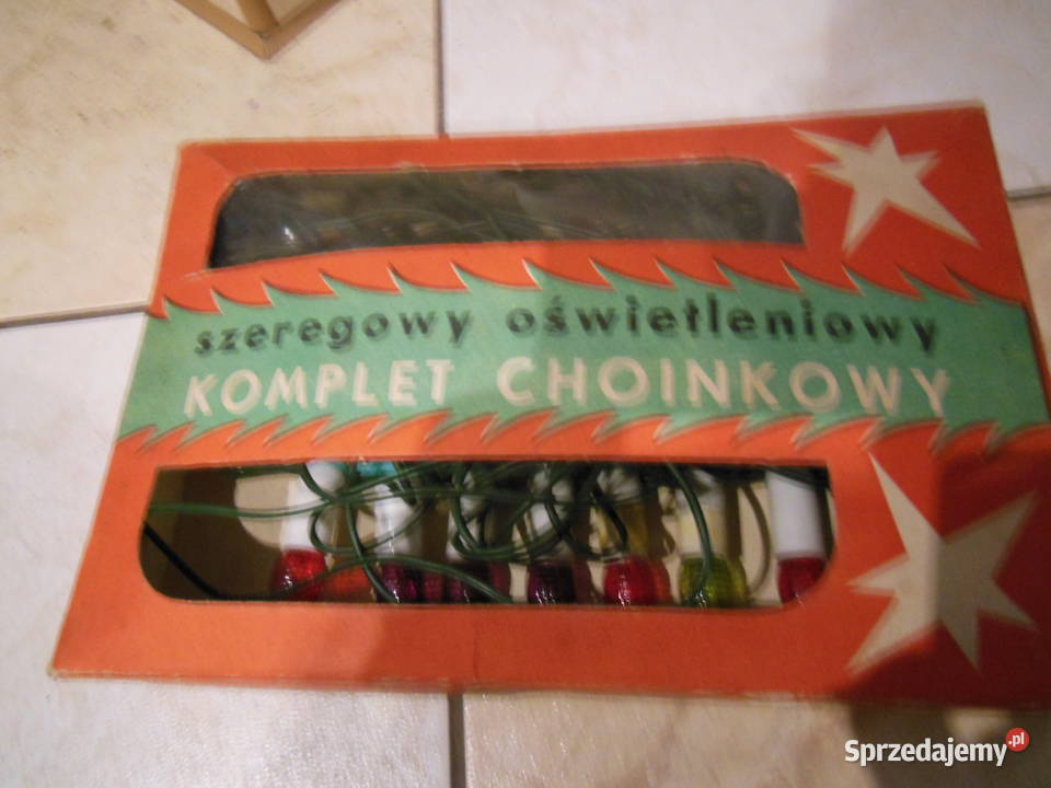 Lampki choinkowe PRL Wrocław