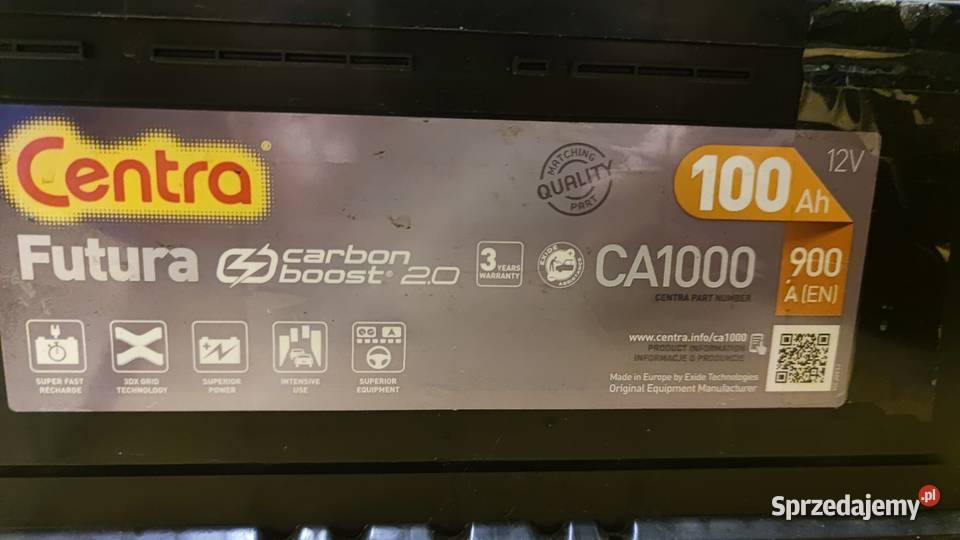 Akumulator Centra Futura 100 Ah startstop osobowe Warszawa