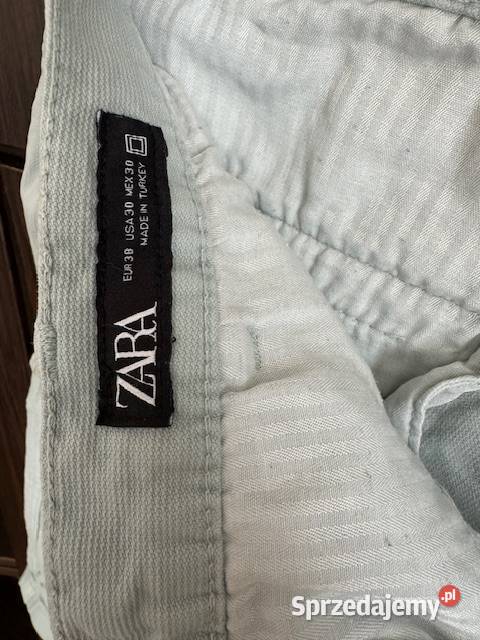 Spodenki męskie Zara 38 seledyn krótkie z Częstochowa