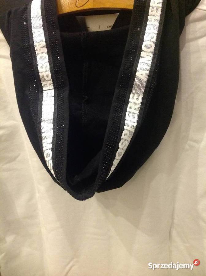 Bluza z Kapturem Biało Czarna Damska MEGI M