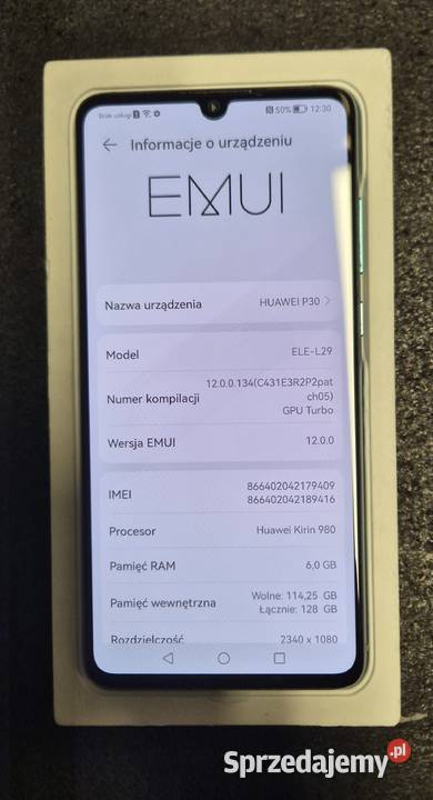 Telefon Huawei P30 stan drobna usterka z Ruda Śląska sprzedam