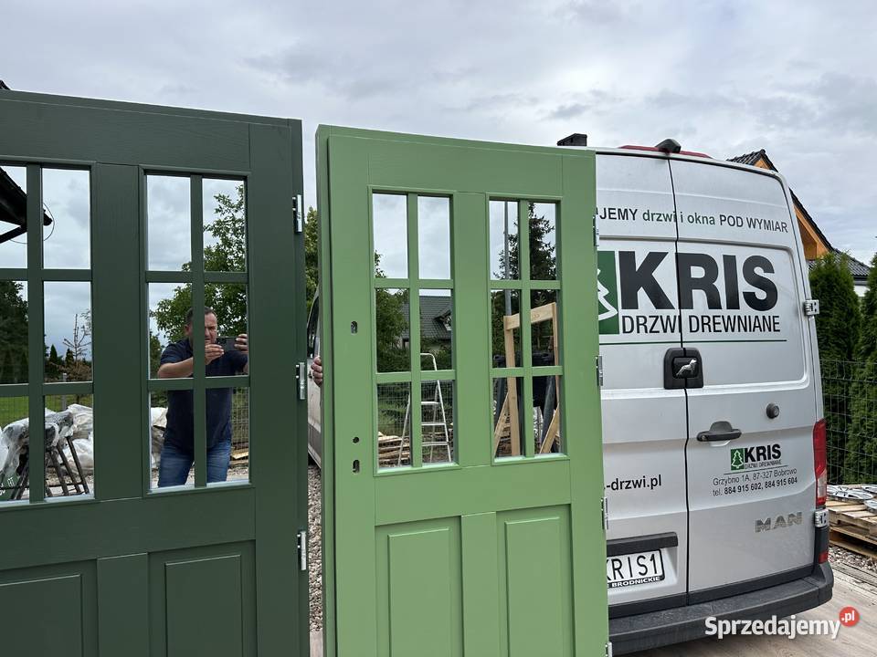 Drzwi zewnętrzne drewniane Angielskie RĘKI