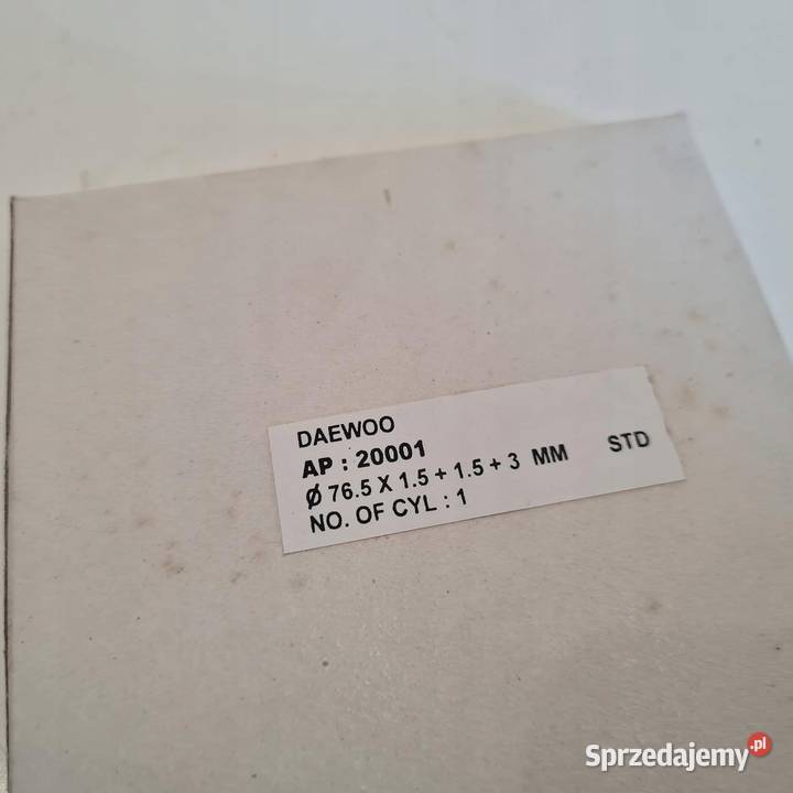 DAEWOO LANOS NUBIRA NEXIA 15 PIERŚCIENIE TŁOKOWE kujawsko-pomorskie Osięciny