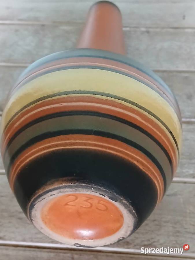 Ceramiczny wazon z lat 70 tych