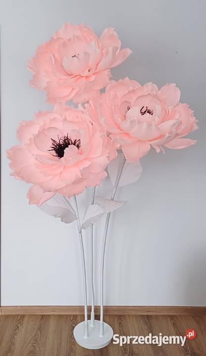 Kwiaty giganty z krepiny włoskiej Gorlice
