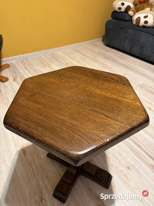 Stolik drewniany dębowy Stoliki kawowe i ławy wielkopolskie sprzedam