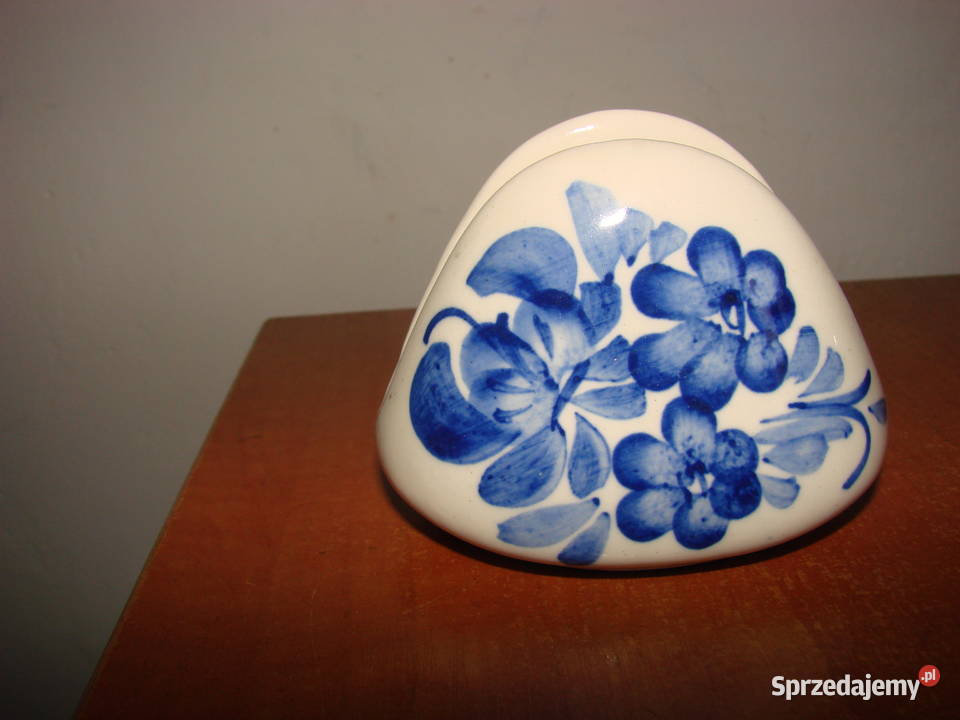 Włocławek fajansowy serwetnik Pruszcz Gdański