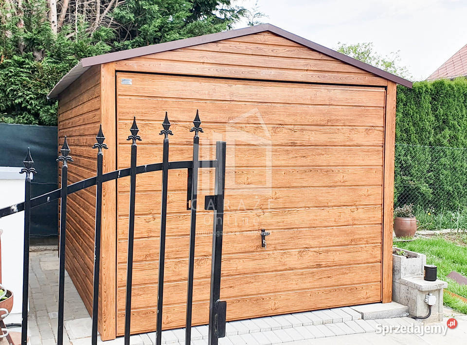 GARAŻ BLASZANY 3m x 6m dwuspadowy Brama Sprzedaż