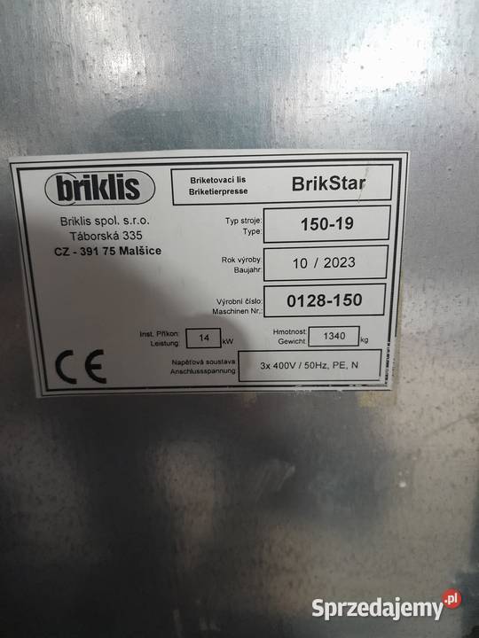 Brykieciarka BRIKLIS Czarna