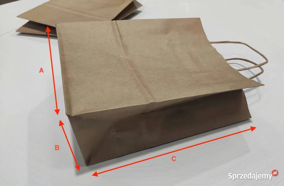 Torba Papierowa Eko mini 18x8x21 400 DHL gratisl Biznes i Przemysł śląskie
