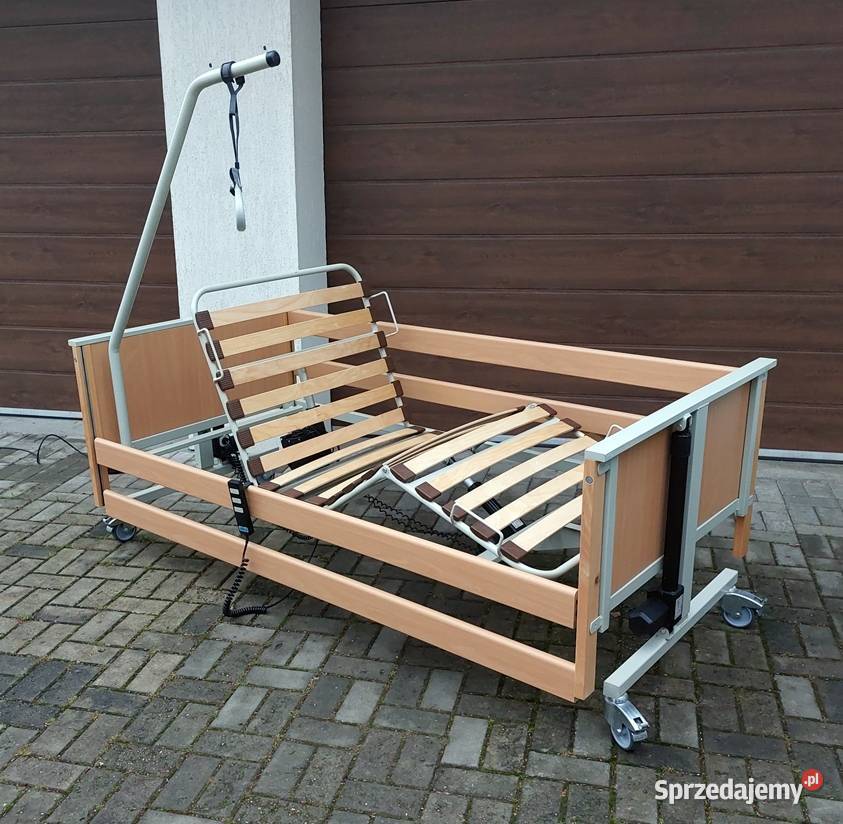 Łóżko rehabilitacyjne AKS sterowane elektrycznie Sprzęt rehabilitacyjny i ortopedyczny Zawiercie
