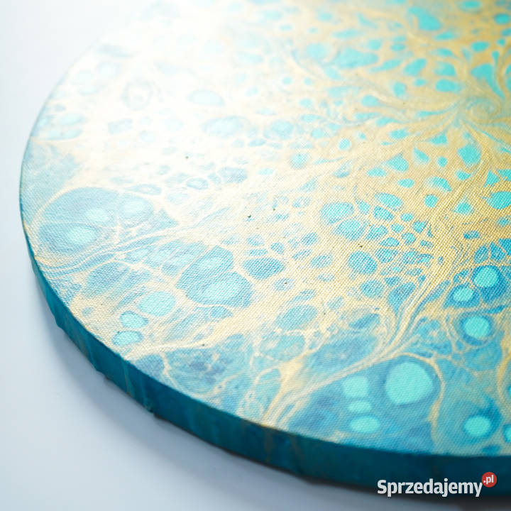 Okrągły obraz Serce Oceanu średnica 40 acrylic Warszawa sprzedam