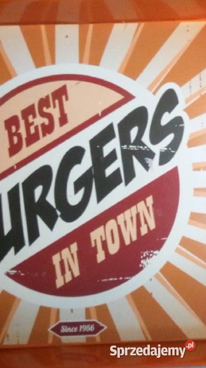 Taca stalowa vintage food DADS bbq Błaszki