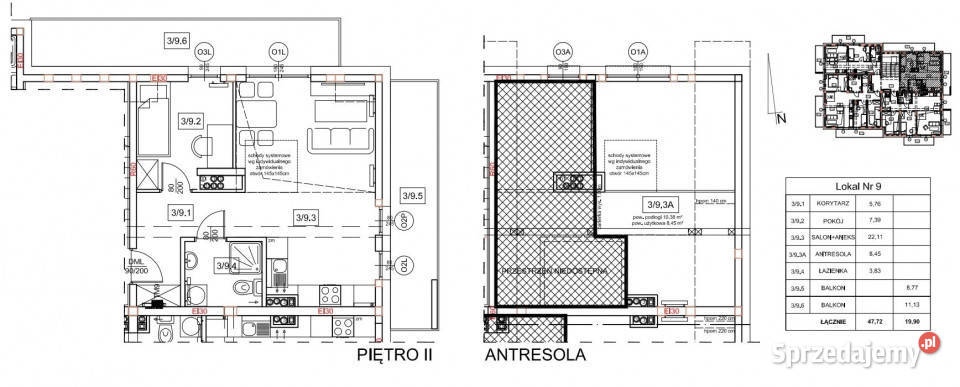 Mieszkanie 4772m2 3 pokojowe Kielce