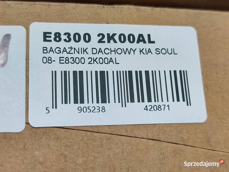 BAGAŻNIK DACHOWY KIA SOUL 2008 E83002K000AL Bagażniki