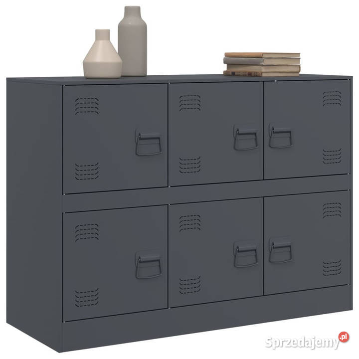 Szafka boczna antracytowa 99x39x73 stal WM841795 mazowieckie Warszawa