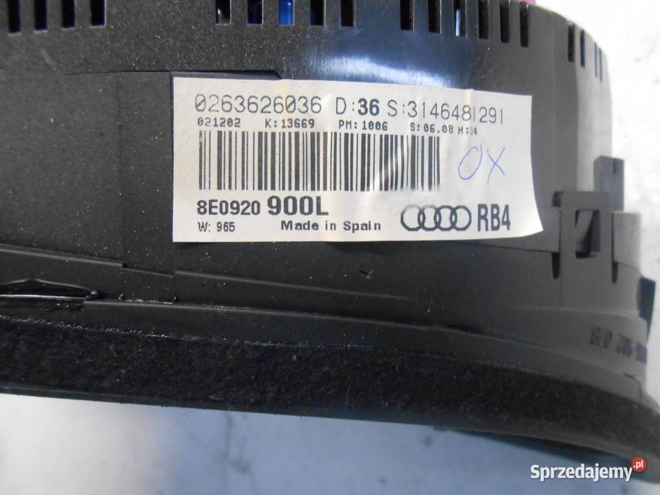 LICZNIK AUDI A4 B6 20 FSI sprzedam