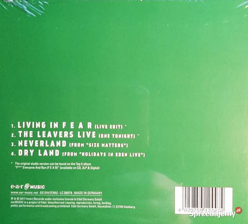 Znakomity Album CD Marillion Living In Fear CD