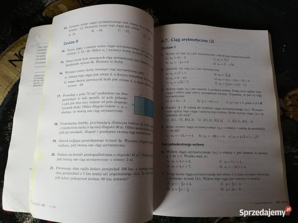 Matematyka 2 zbiór zadań Czarnowska Wesołowska Podręczniki Kraków sprzedam