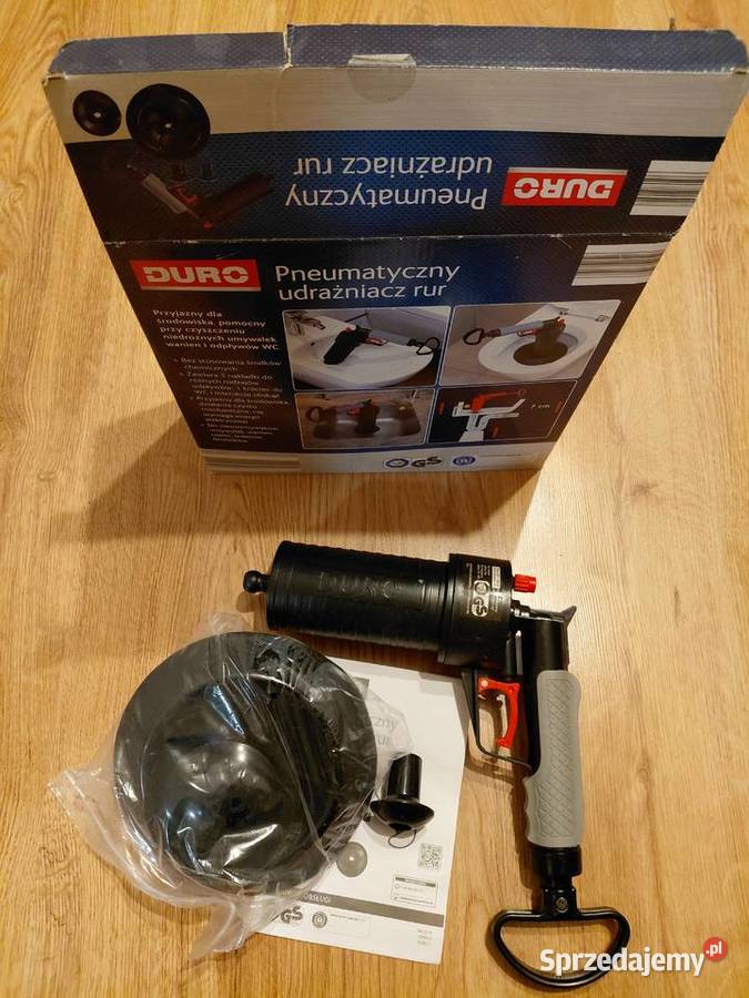 Pneumatyczny udrażniacz rur DURO nowy kompletny Pozostałe mazowieckie Warszawa