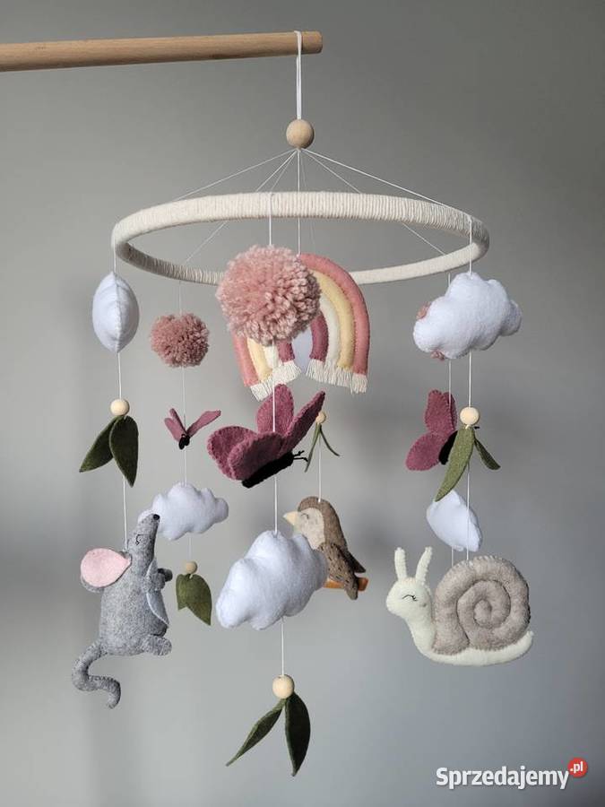 Karuzela do łóżeczka myszka wróbelek i ślimak Pozostałe Częstochowa