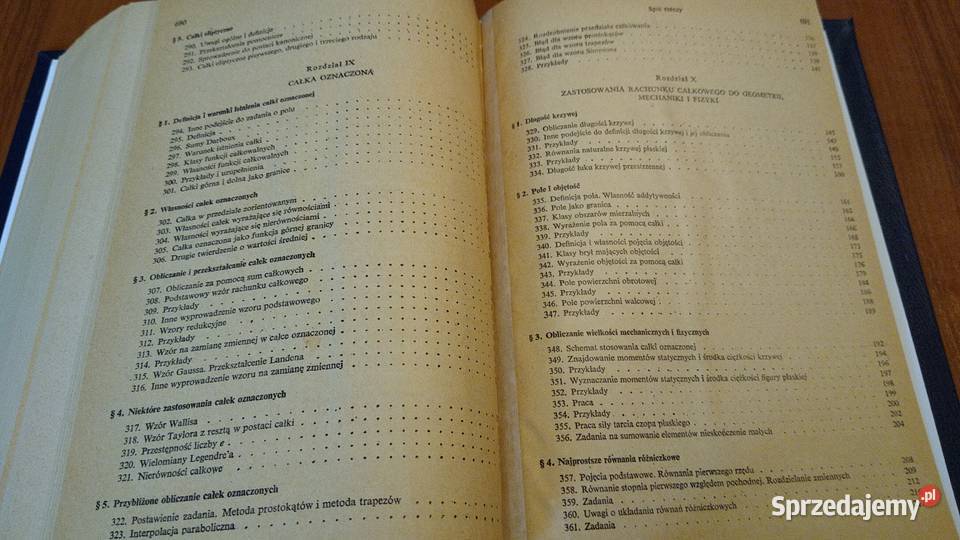 Rachunek różniczkowy i całkowy 2 Fichtenholz matematyka, statystyka Gdańsk
