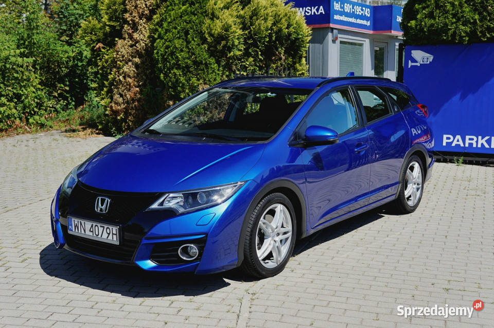Honda Civic Tourer I rej 2016 LPG super stan elektryczne lusterka Warszawa