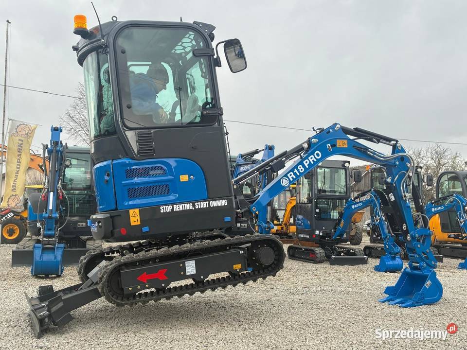 NOWA Minikoparka RIPPA R18 PRO 1800 mega łódzkie Złoczew
