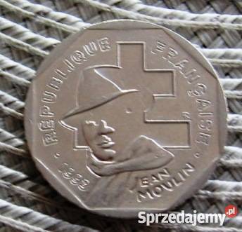 Francja 2 Francs 1993rJean Moulin Kalisz