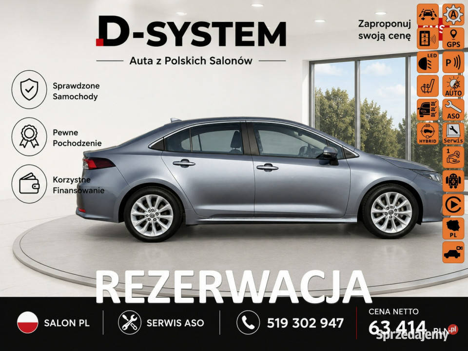 Toyota Corolla 22 Salon Polska 18 HYBRID 1wł z immobilizer Białystok sprzedam
