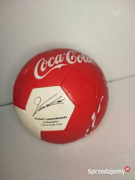 Zabytkowa piłka nożna CocaCola R Lewandowski Zgierz